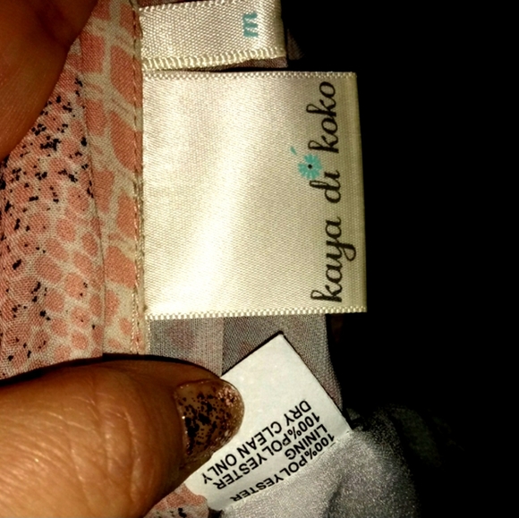 Kaya Di Koko Dress Size M Pink Snakeskin NWOT - Picture 14 of 16